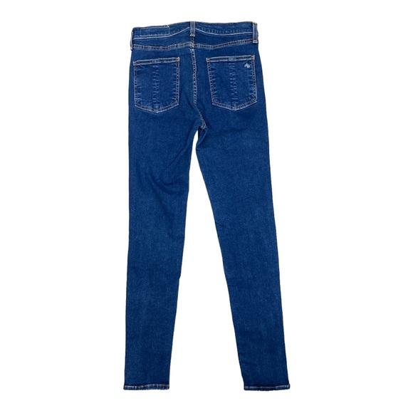 Rag & Bone High Rise Ankle Skinny Jeans Medium Wash Size 29 (8) - Picture 2 of 5